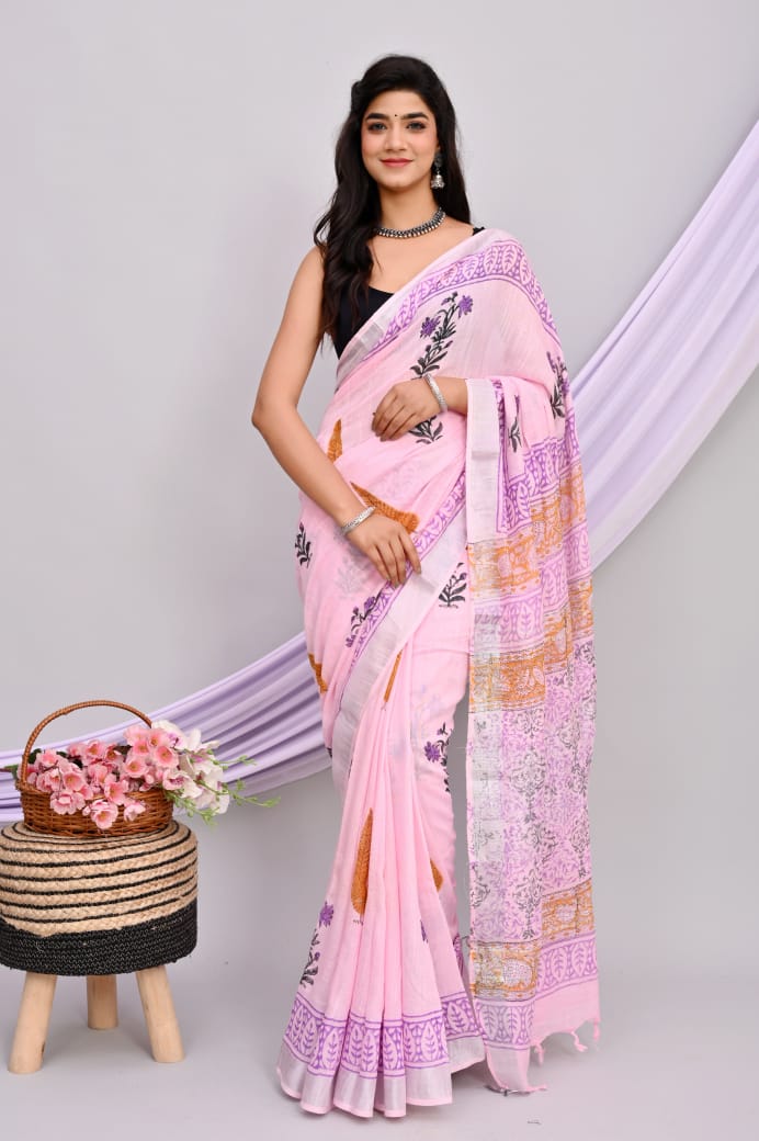 Linen Cotton Sarees