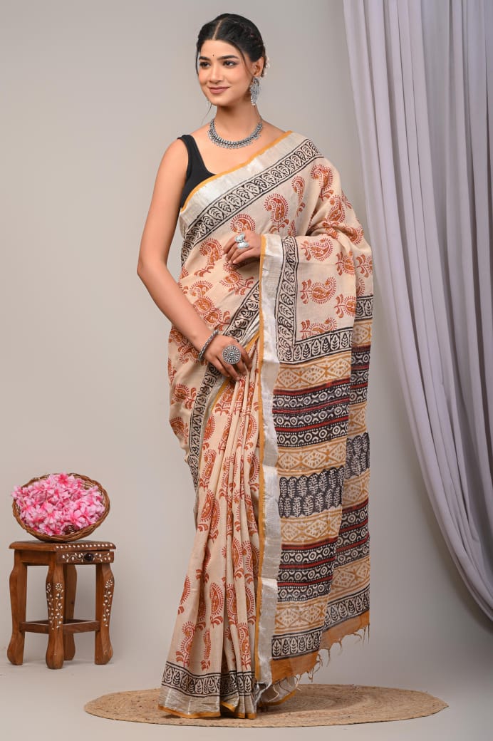 Linen Cotton Sarees