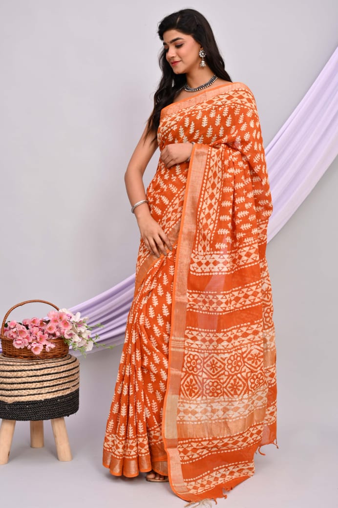 Linen Cotton Sarees