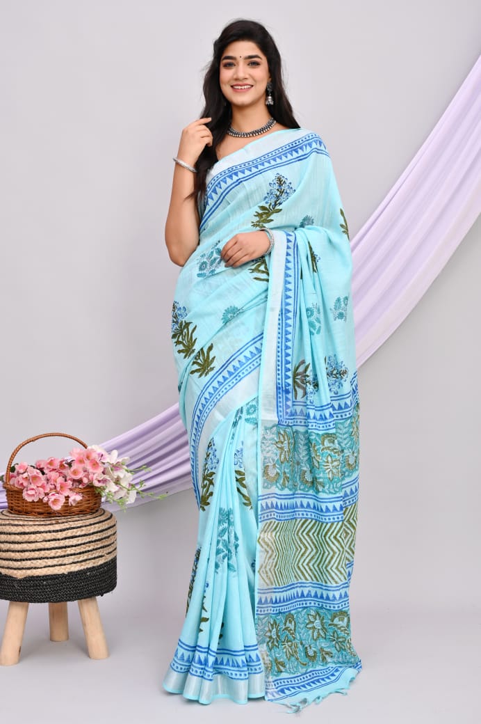 Linen Cotton Sarees