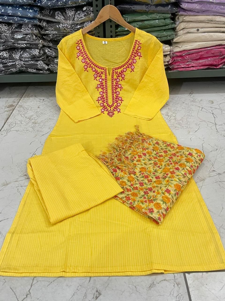 Pure cotton katha handwoven kurta