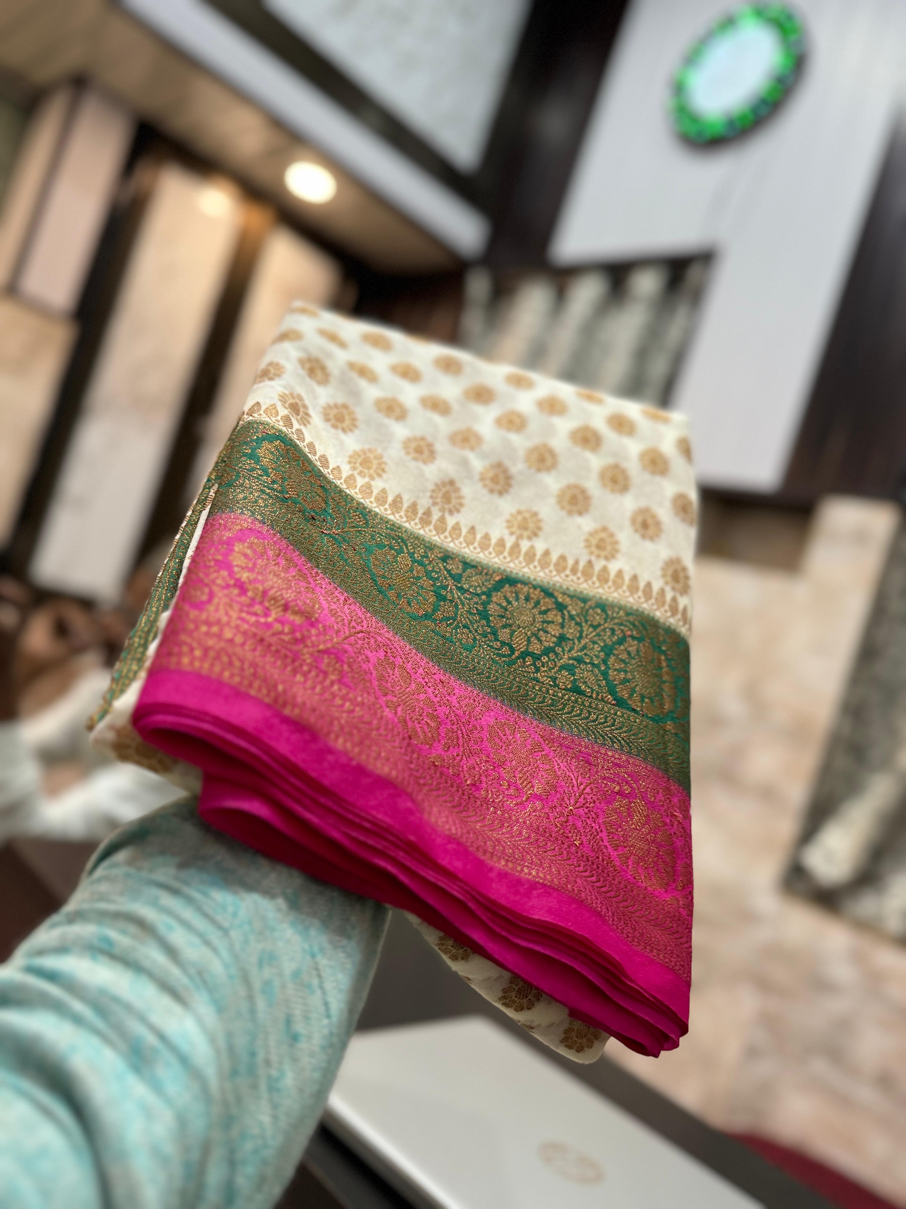 Banarasi semi georgette sarees