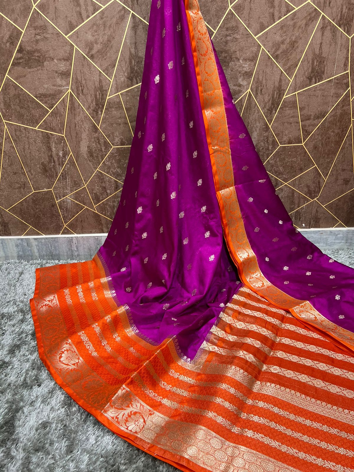 Semi Katan Silk Sarees