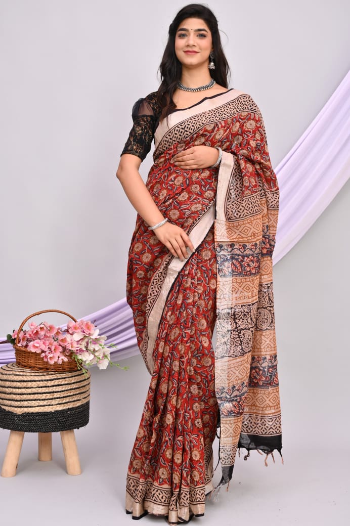 Linen Cotton Sarees