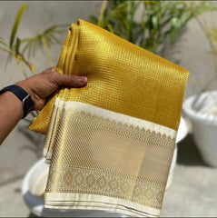 Premium quality banarasi glass tissue silk saree