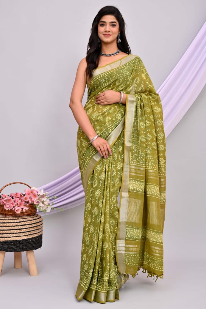 Linen Cotton Sarees