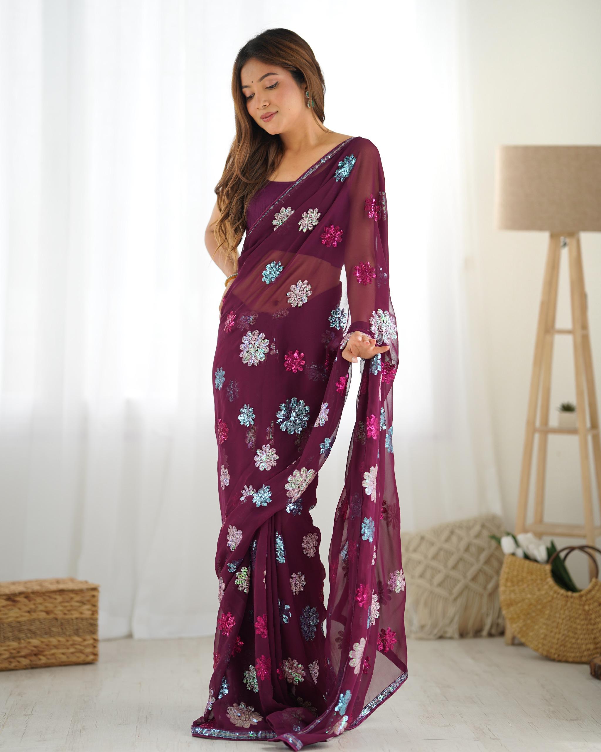 Eshana party wear Georgette sarees