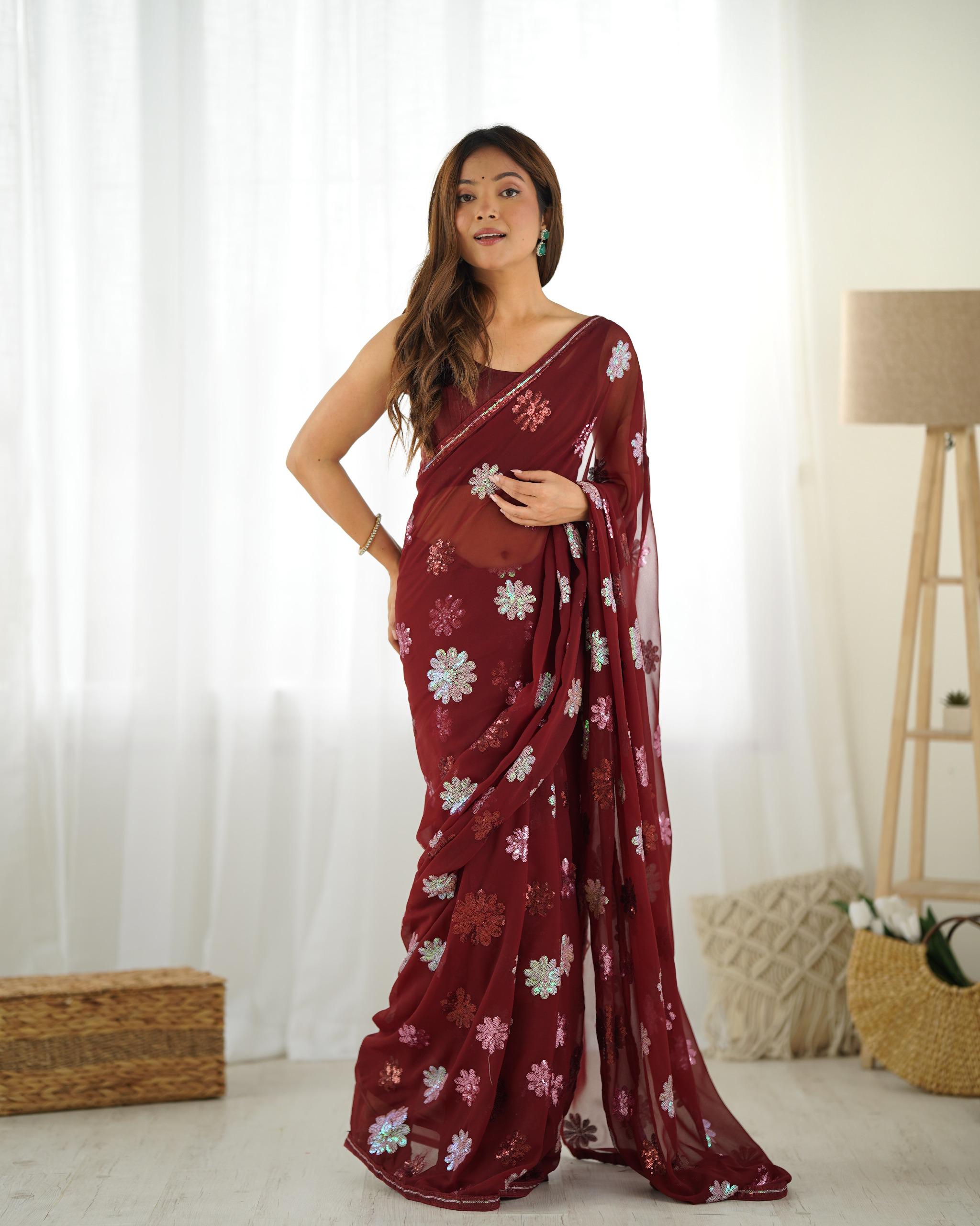 Eshana party wear Georgette sarees