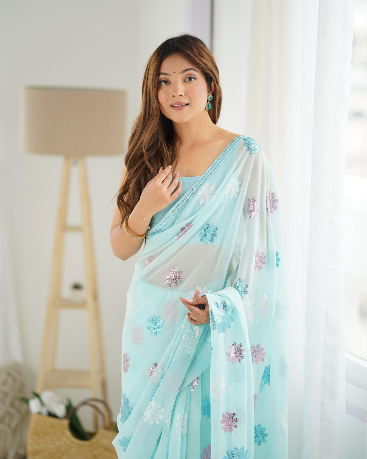 Eshana party wear Georgette sarees