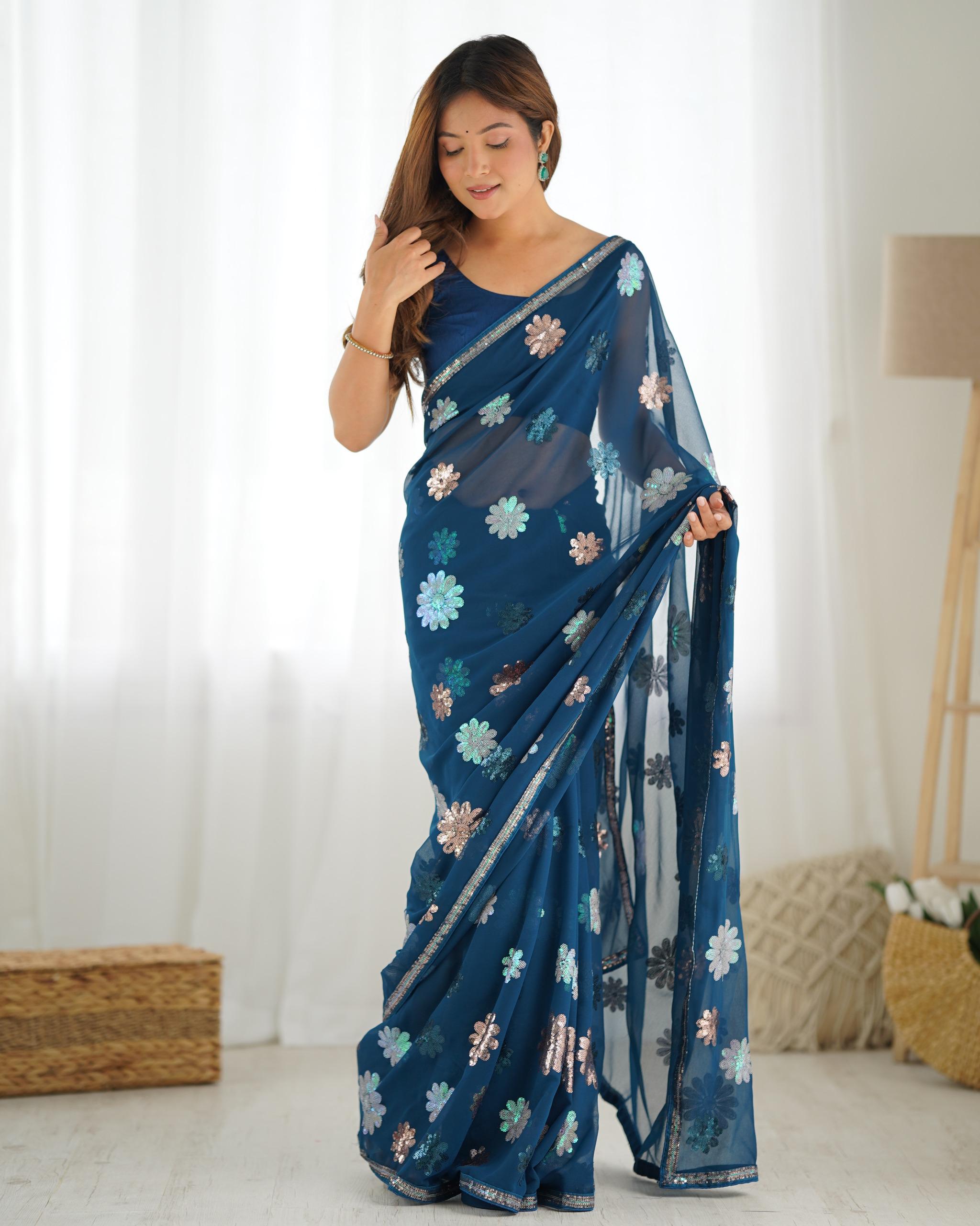 Eshana party wear Georgette sarees