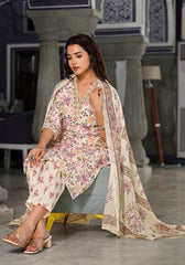 Floral printed chudidhar