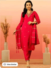 Red chudidhar/ salwar