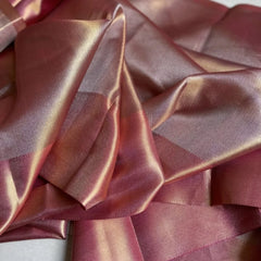 Plain tissue silk saree in unique shade