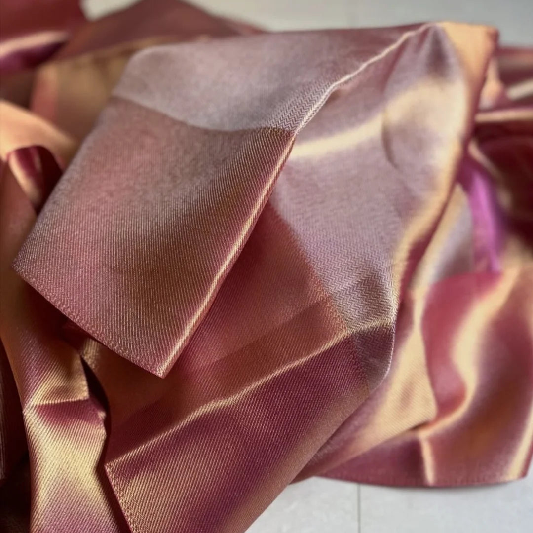 Plain tissue silk saree in unique shade