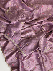 Chiffon crushed sarees