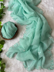 Crushed Georgette sarees