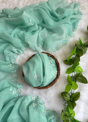 Crushed Georgette sarees