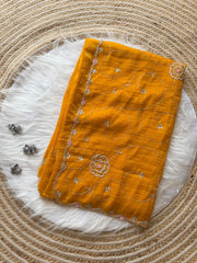 Soft crunchy silk designer sarees