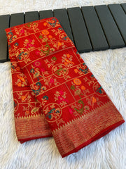 Soft munga tussar silk sarees