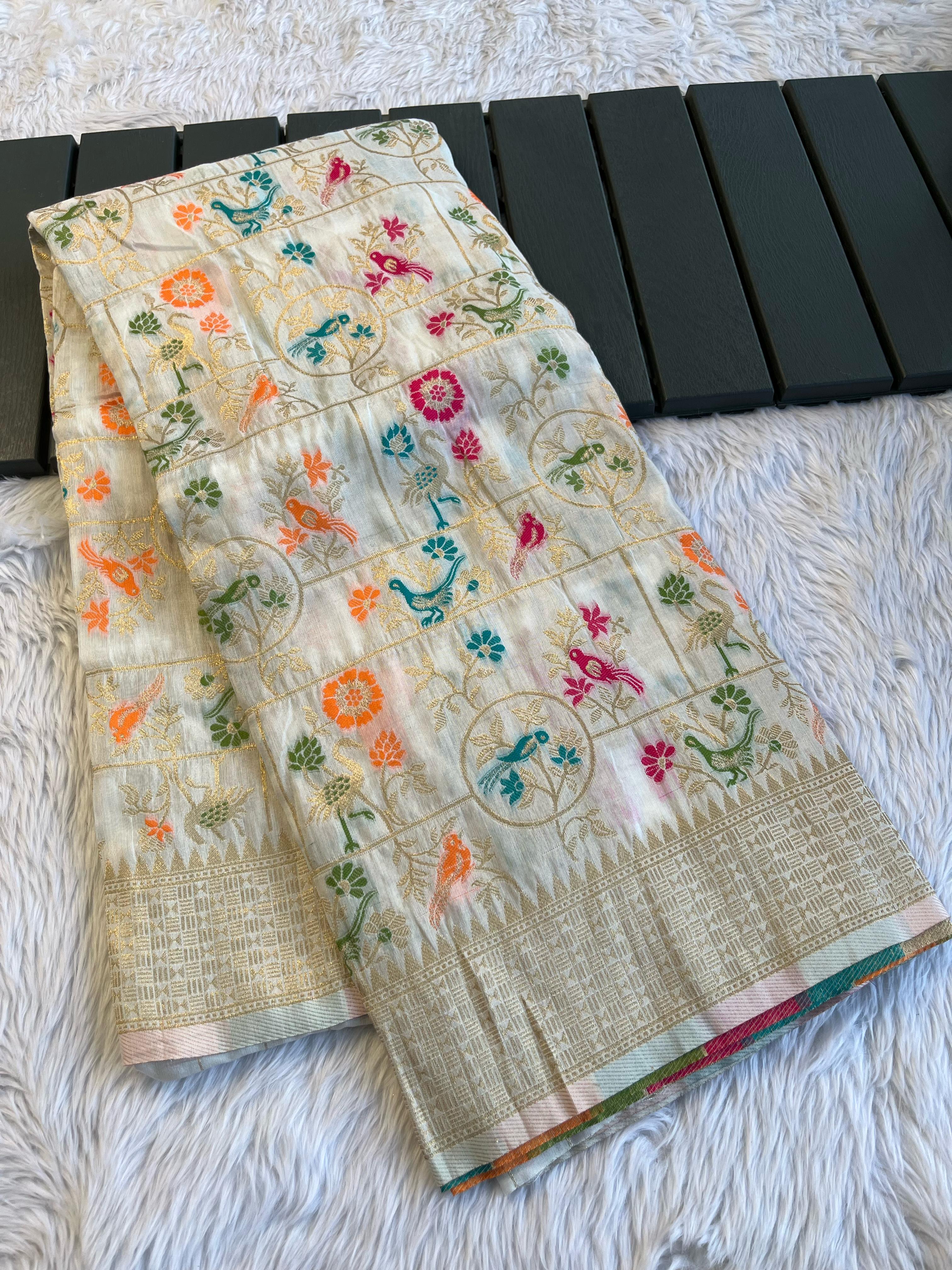 Soft munga tussar silk sarees