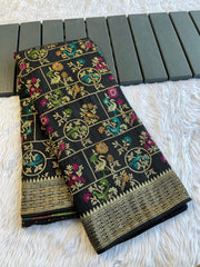 Soft munga tussar silk sarees