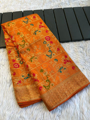 Soft munga tussar silk sarees