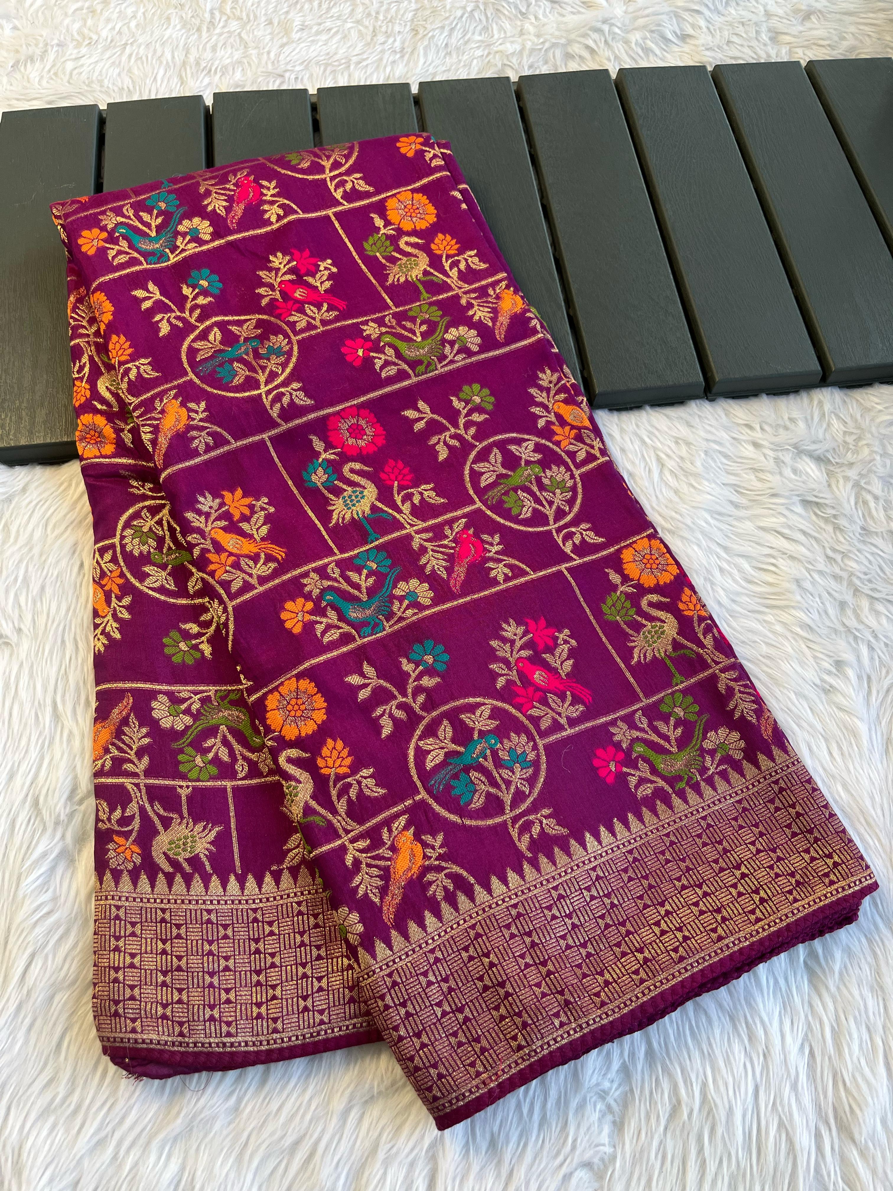 Soft munga tussar silk sarees