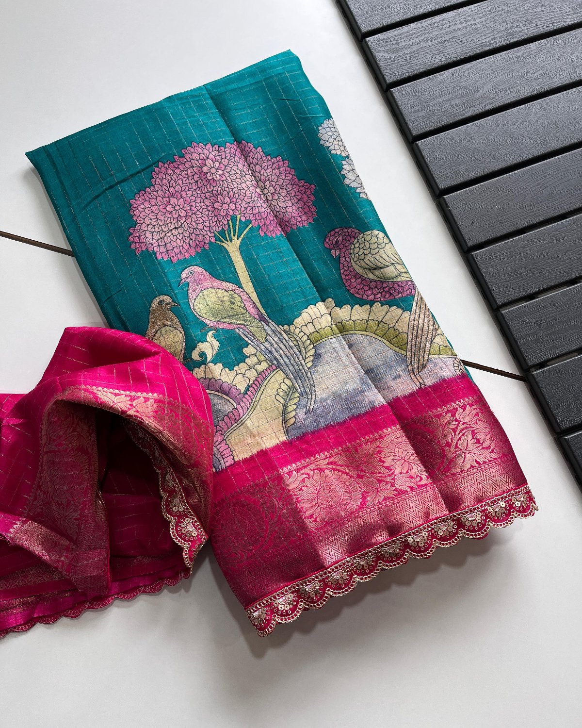 Soft Silk Kalamakari Saree