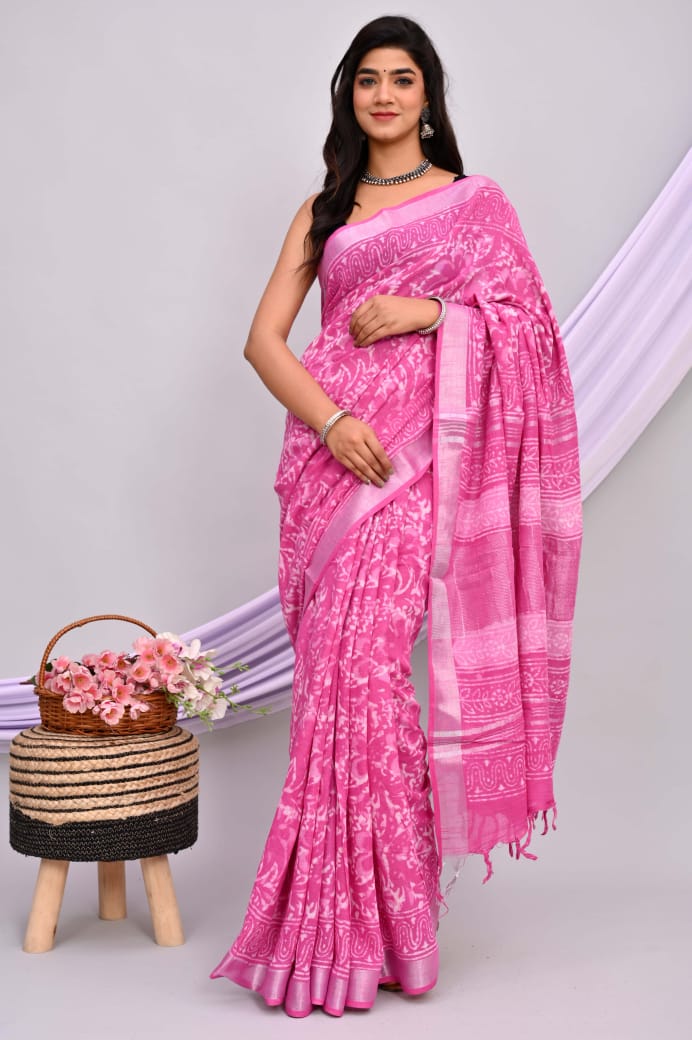 Linen Cotton Sarees