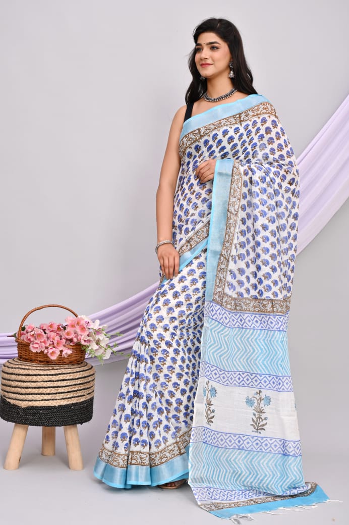 Linen Cotton Sarees