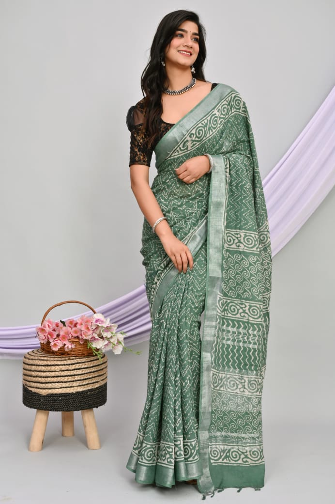 Linen Cotton Sarees