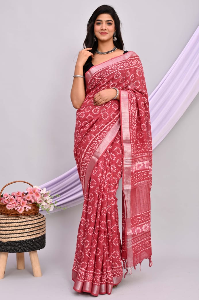 Linen Cotton Sarees