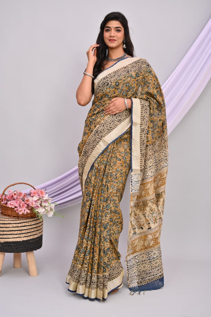 Linen Cotton Sarees