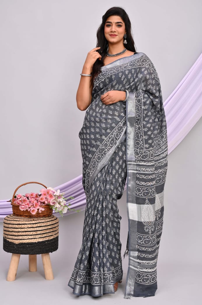 Linen Cotton Sarees