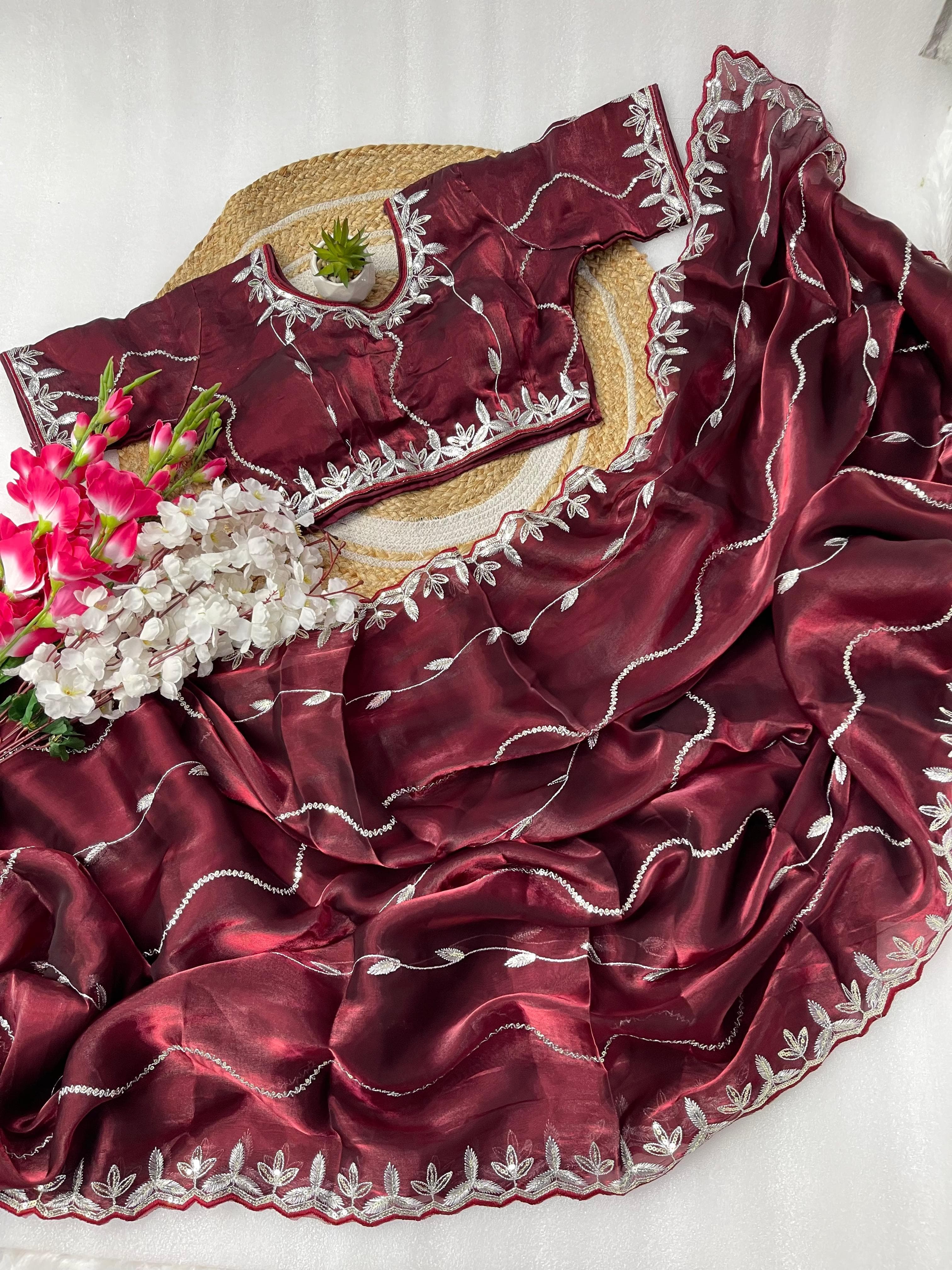 Pure Soft Jimmy Choo Silk Saree