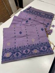 PURE SOFT JAMDANI MUNGA COTTON SAREE
