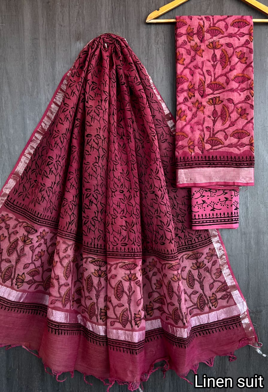Pure linen salwar material