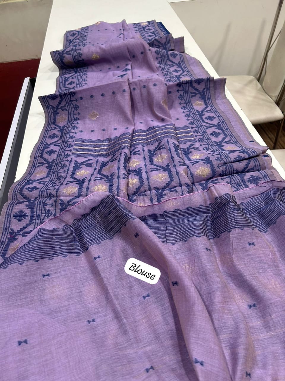 PURE SOFT JAMDANI MUNGA COTTON SAREE