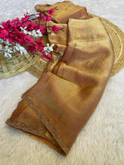 Crushed chiffon sarees