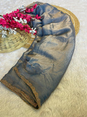 Crushed chiffon sarees