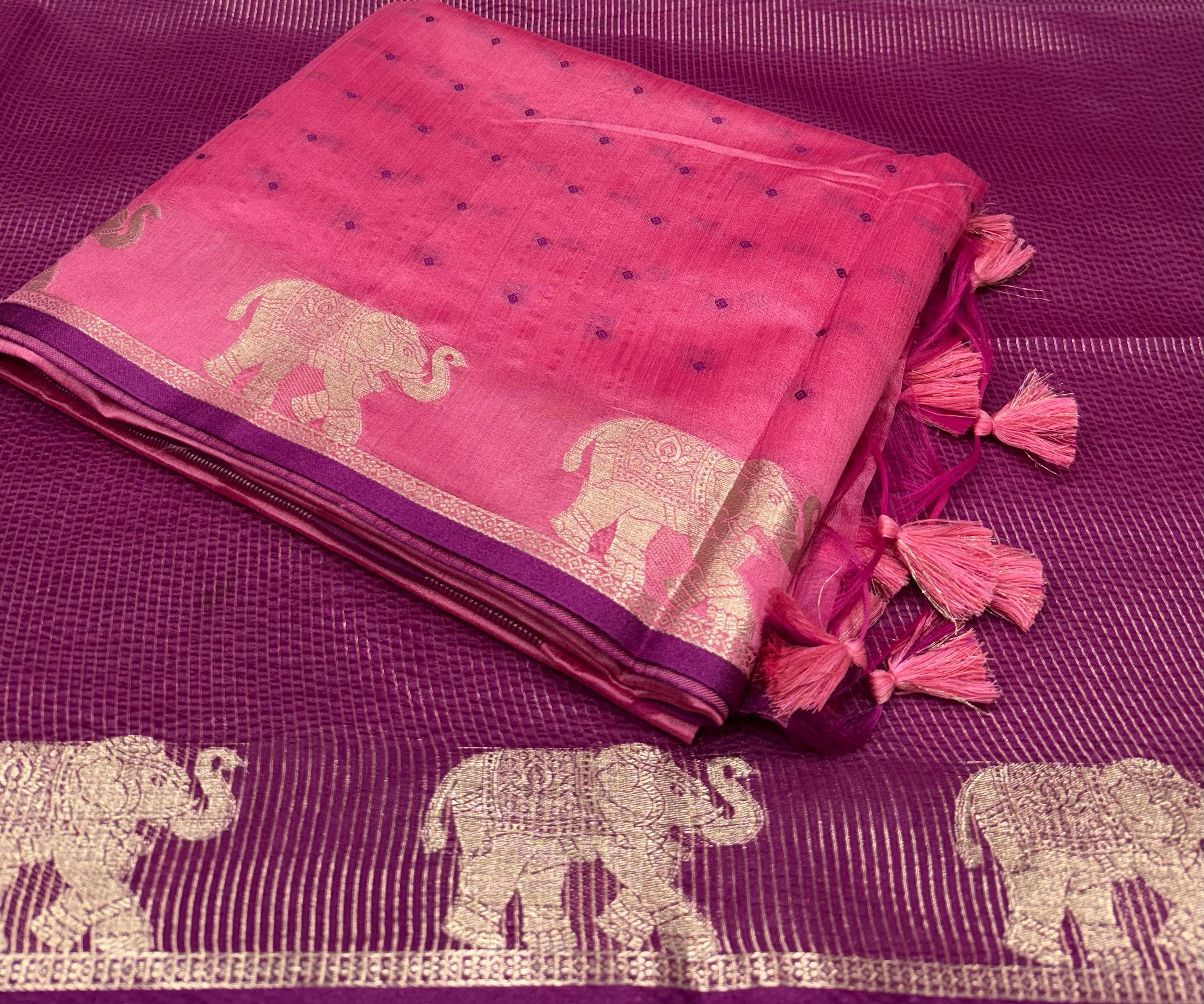 Bandhani silk sarees