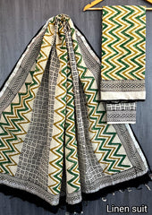 Pure linen salwar material