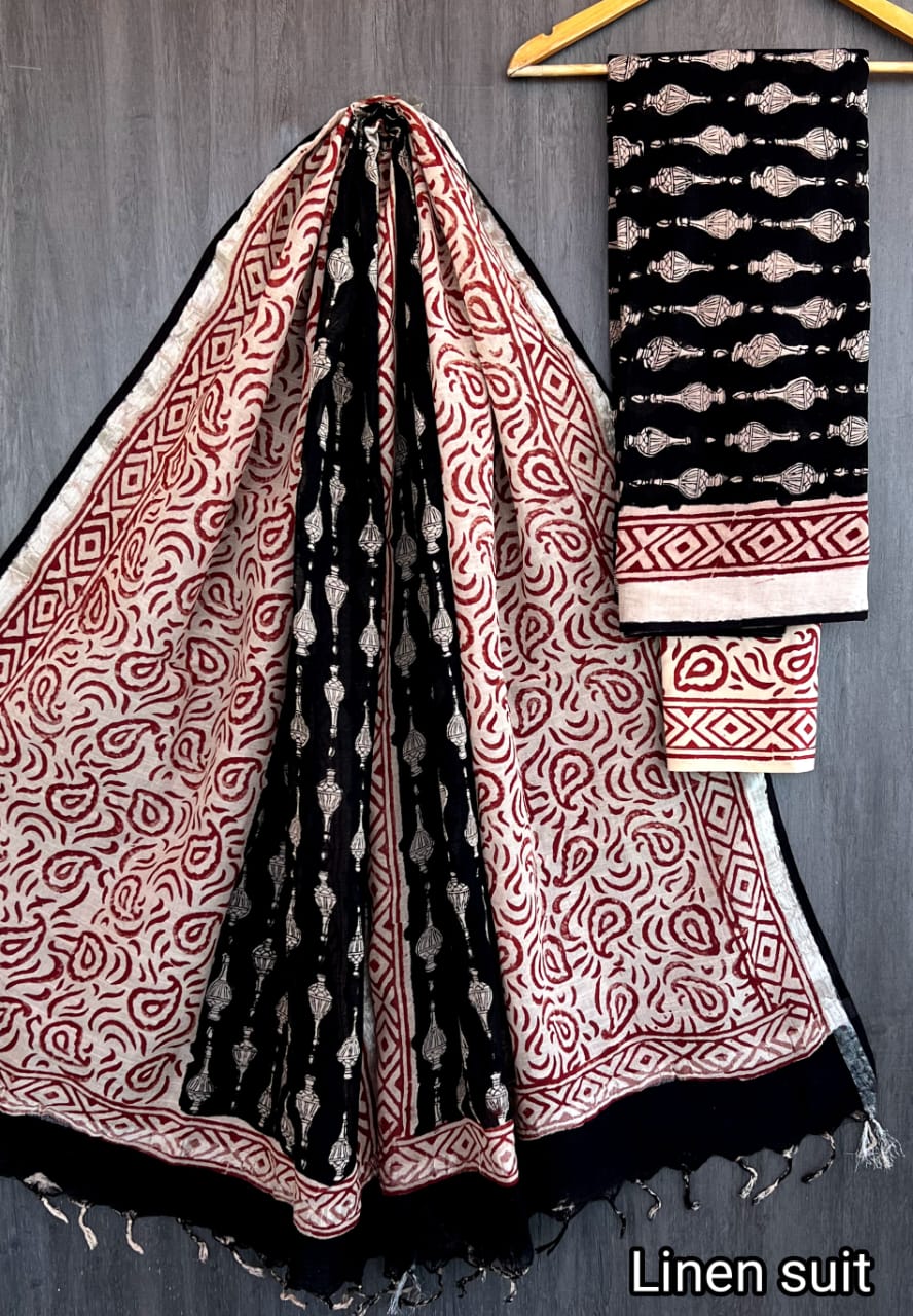 Pure linen salwar material