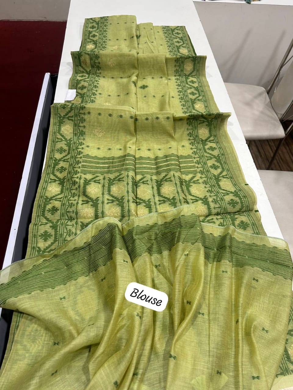 PURE SOFT JAMDANI MUNGA COTTON SAREE