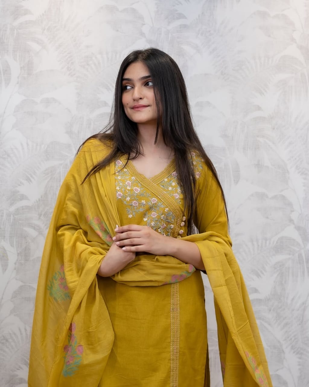 Salwar kameez/ chudidhar suit/ yellow colour
