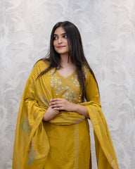 Salwar kameez/ chudidhar suit/ yellow colour