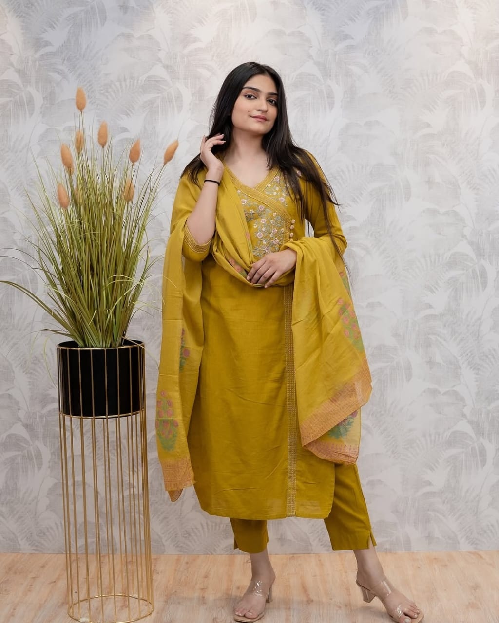 Salwar kameez/ chudidhar suit/ yellow colour