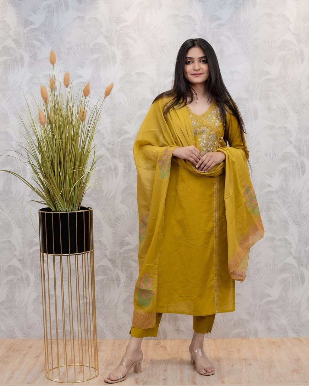 Salwar kameez/ chudidhar suit/ yellow colour