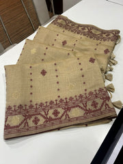 PURE SOFT JAMDANI MUNGA COTTON SAREE