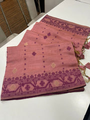 PURE SOFT JAMDANI MUNGA COTTON SAREE